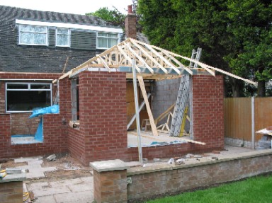 Extension  under construction